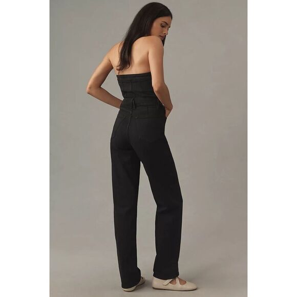 Good American Fit For Success Tube Jumpsuit Faded / Washed Black Size Small - Picture 2 of 8